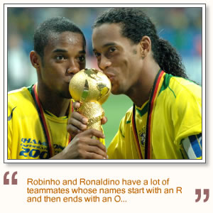 robinho et ronaldinho